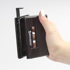 Дырокол BRAUBERG &laquo;Black Jack&raquo;, до 10 листов, черный, 227795