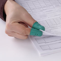 Напальчники резиновые с отверстиями, КОМПЛЕКТ 10 шт., диаметр 18 мм, зеленые, STAFF &laquo;EVERYDAY&raquo;, 227964