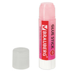 Клей-карандаш BRAUBERG &laquo;COLOR Crystal&raquo;, 15 г, прозрачный, ассорти, 227969