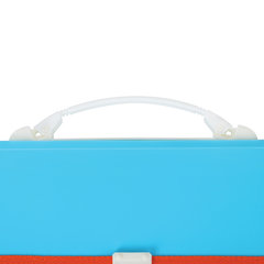 Папка-портфель пластиковая BRAUBERG &laquo;JOY&raquo;, А4 (330&times;245&times;35 мм), 13 отделений, с окантовкой, бирюзовая, 227976
