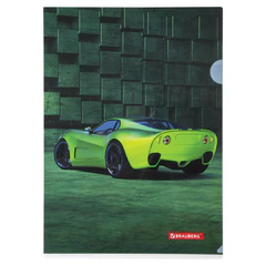 Папка-уголок BRAUBERG &laquo;SPORT CAR&raquo;, А4, 150 мкм, цветная печать, 228044
