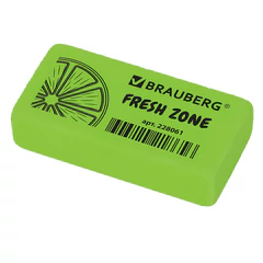 Ластик BRAUBERG &laquo;Fresh Zone&raquo;, 40&times;20&times;10 мм, цвет ассорти, прямоугольный, 228061