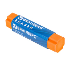 Ластик BRAUBERG &laquo;X-Erase&raquo;, 68&times;15&times;15 мм, цвет ассорти, экологичный ПВХ, 228066
