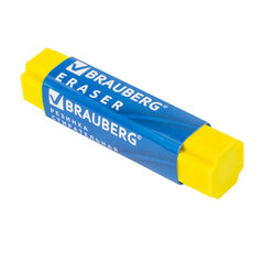 Ластик BRAUBERG &laquo;X-Erase&raquo;, 68&times;15&times;15 мм, цвет ассорти, экологичный ПВХ, 228066