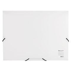 Папка на резинках BRAUBERG &laquo;Office&raquo;, белая, до 300 листов, 500 мкм, 228080