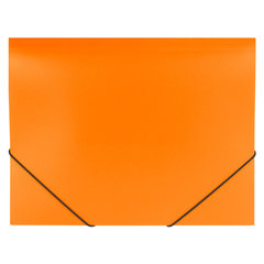 Папка на резинках BRAUBERG &laquo;Office&raquo;, оранжевая, до 300 листов, 500 мкм, 228084