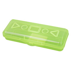 Пенал пластиковый ПИФАГОР тонированный, ассорти 4 цвета, 20&times;7&times;4 см, 228113