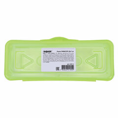 Пенал пластиковый ПИФАГОР тонированный, ассорти 4 цвета, 20&times;7&times;4 см, 228113