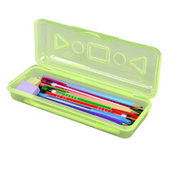 Пенал пластиковый ПИФАГОР тонированный, ассорти 4 цвета, 20&times;7&times;4 см, 228113