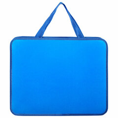 Папка на молнии с ручками ПИФАГОР, А4, 1 отделение, пластик, 75 мм, синяя, 228233