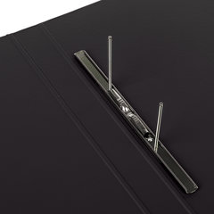 Папка с металлическим пружинным скоросшивателем BRAUBERG, картон/<wbr/>ПВХ, 35 мм, черная, до 290 листов, 228337