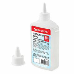 Клей канцелярский силикатный BRAUBERG &laquo;Standard&raquo; (для бумаги, картона) 110 г, 228416
