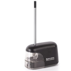 Точилка электрическая BRAUBERG &laquo;Black Jack&raquo;, питание от 4 батареек АА, дополнительное сменное лезвие, 228424