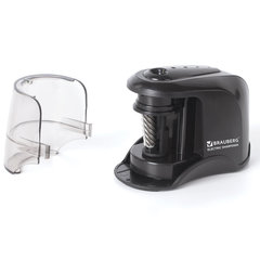 Точилка электрическая BRAUBERG &laquo;JET&raquo;, питание от 4 батареек АА, спиралевидное лезвие, 228426