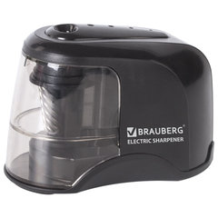Точилка электрическая BRAUBERG &laquo;JET&raquo;, питание от 4 батареек АА, спиралевидное лезвие, 228426