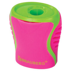 Точилка BRAUBERG &laquo;Mix&raquo;, с контейнером, пластиковая, корпус ассорти, 228448