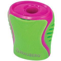 Точилка BRAUBERG &laquo;Mix&raquo;, с контейнером, пластиковая, корпус ассорти, 228448