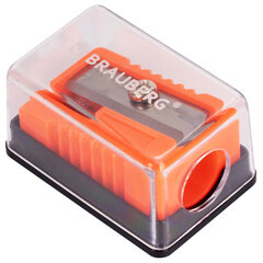Точилка BRAUBERG &laquo;Assistant Mini&raquo;, с контейнером, пластиковая, корпус ассорти, 228458