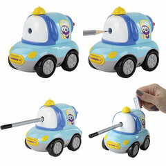 Точилка механическая ЮНЛАНДИЯ &laquo;Машина Юнландика&raquo;, корпус голубой, для чернографитных и цветных карандашей, 228479