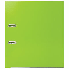 Папка-регистратор BRAUBERG &laquo;EXTRA&raquo;, 75 мм, салатовая, двустороннее покрытие пластик, металлический уголок, 228576