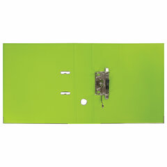 Папка-регистратор BRAUBERG &laquo;EXTRA&raquo;, 75 мм, салатовая, двустороннее покрытие пластик, металлический уголок, 228576