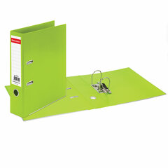 Папка-регистратор BRAUBERG &laquo;EXTRA&raquo;, 75 мм, салатовая, двустороннее покрытие пластик, металлический уголок, 228576