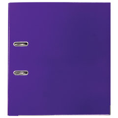 Папка-регистратор BRAUBERG &laquo;EXTRA&raquo;, 75 мм, фиолетовая, двустороннее покрытие пластик, металлический уголок, 228577