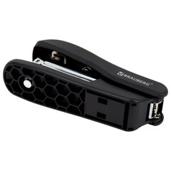 Степлер №24/<wbr/>6, 26/<wbr/>6 BRAUBERG &laquo;SX-39&raquo;, до 25 листов, черный, 228590
