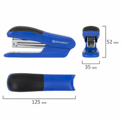 Степлер №24/<wbr/>6, 26/<wbr/>6 BRAUBERG &laquo;SX-39&raquo;, до 25 листов, синий, 228591