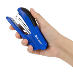 Степлер №24/<wbr/>6, 26/<wbr/>6 BRAUBERG &laquo;SX-39&raquo;, до 25 листов, синий, 228591