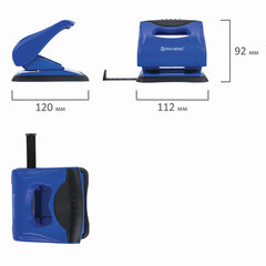 Дырокол BRAUBERG &laquo;JET PRO&raquo;, до 30 листов, сине-черный, 228600