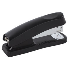 Степлер №24/<wbr/>6, 26/<wbr/>6 BRAUBERG &laquo;Standard+&raquo;, до 30 листов, черный, 228608