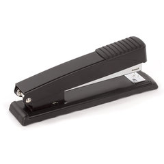 Степлер №24/<wbr/>6, 26/<wbr/>6 металлический BRAUBERG &laquo;Office&raquo;, до 30 листов, полнозагрузочный, черный, 228610