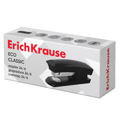 Степлер №24/<wbr/>6 ERICH KRAUSE &laquo;Eco&raquo;, до 30 листов, черный, 28235