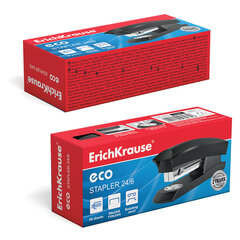 Степлер №24/<wbr/>6 ERICH KRAUSE &laquo;Eco&raquo;, до 30 листов, черный, 28235