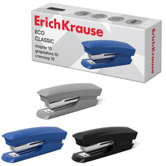 Степлер №10 ERICH KRAUSE "Eco", до 20 листов, с антистеплером, ассорти, 28234