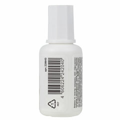 Корректирующая жидкость BRAUBERG &laquo;Aqua&raquo; на водной основе 20 мл, с кисточкой, 228643