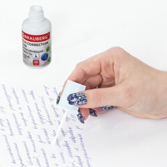 Корректирующая жидкость BRAUBERG &laquo;Aqua&raquo; на водной основе 20 мл, с кисточкой, 228643