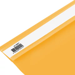 Скоросшиватель пластиковый BRAUBERG, А4, 130/<wbr/>180 мкм, желтый, 228671