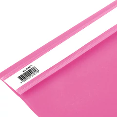 Скоросшиватель пластиковый BRAUBERG, А4, 130/<wbr/>180 мкм, розовый, 228672