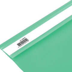 Скоросшиватель пластиковый BRAUBERG, А4, 130/<wbr/>180 мкм, бирюзовый, 228675