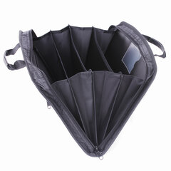 Папка-портфель пластиковая BRAUBERG А4+ (375&times;305&times;60 мм), 4 отделения, 2 кармана, серая, 228685