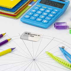 Ластик BRAUBERG &laquo;Ultra&raquo;, 41&times;14&times;8 мм, серо-белый, натуральный каучук, 228703