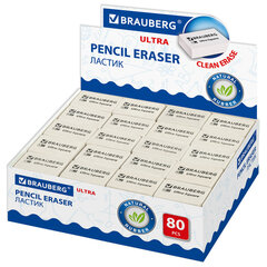 Ластик BRAUBERG &laquo;Ultra Square&raquo;, 26&times;18&times;8 мм, белый, натуральный каучук, 228707