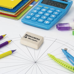 Ластик BRAUBERG &laquo;Ultra Square&raquo;, 26&times;18&times;8 мм, белый, натуральный каучук, 228707