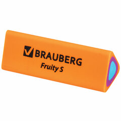 Ластик BRAUBERG &laquo;Fruity S&raquo;, 44&times;15&times;15 мм, цвет ассорти, треугольный, 228713