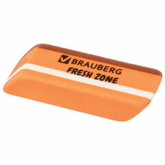 Ластик большой BRAUBERG &laquo;Fresh Zone&raquo;, 60&times;18&times;12 мм, цвет ассорти, прямоугольный, скошенный, 228717
