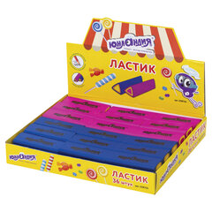 Ластик ЮНЛАНДИЯ &laquo;Candy&raquo;, 44&times;15&times;15 мм, цвет ассорти, треугольный, 228725