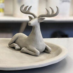 Масса керамическая для лепки ОСТРОВ СОКРОВИЩ, 500 г, натуральный цвет, 228731