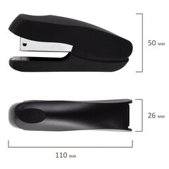 Степлер №24/<wbr/>6, 26/<wbr/>6 STAFF &laquo;EVERYDAY&raquo;, до 20 листов, черный, 228739